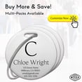 thumbnail image 2 of Customized Stainless Steel Luggage Tags: Personalize Your Suitcases, Backpacks, and Bags with Your Text (Silver), 2 of 7