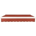 thumbnail image 3 of Awntech 18 Ft Key West Left Motorized Heavy Duty Patio Retractable Awning with Cassette (216in x 9.38in x 120in), Terracotta, 3 of 6