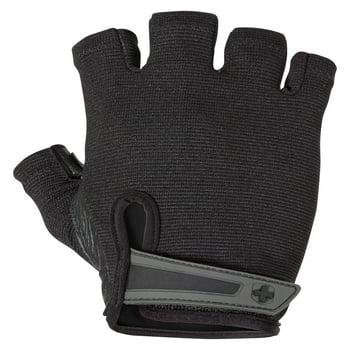 Harbinger Men's Power Weightlifting Glove with Adjustable Wrist Strap, Black, Size Large