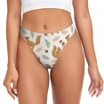 thumbnail image 1 of Balery Squirrel And Leaves Tangas de Algodón para Mujer con Estampado – Ropa Interior Sexy, Transpirable, G-string-Small, 1 of 6