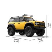 1/16 Remote Control Crawler Car Toy 2.4Gz All Terrain Crawling Car Model Play Vehicle for Adult Outdoor Competiton Game