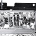 thumbnail image 5 of Spec-D Tuning Chrome Headlights + Bumper Lights Corner Lights + Clear Reflectors Compatible with 1994-1998 GMC C10 Pick Up Sierra L+R Pair Assembly, Left + Right Pair Headlamps Assembly, 5 of 7