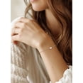 thumbnail image 3 of Pulsera de corazón inicial Silvora Pulseras de dijes Pulseras de cadena de plata de ley 925 Letra A, 3 of 8