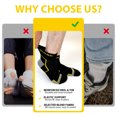thumbnail image 5 of Mens Work Socks, AMITOFO Durable Boot Socks for Men, Breathable Cushioned Reinforced Toe & Heel Compression Arch Support Outdoor Workwear Ankle Socks, Black 10 Pack Size 13-15, 5 of 7