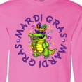 thumbnail image 4 of Inktastic Mardi Gras Party Alligator Long Sleeve T-Shirt, 4 of 5