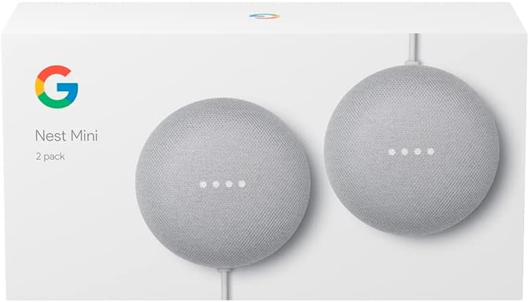 Nest Mini (2nd Gen) Smart Speaker - Chalk - 2 Pack - Walmart.ca
