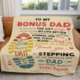thumbnail image 2 of Couverture Cadeau pour Papa, Merci de m'Incruster et de Devenir le Papa Bonus, 2 of 5