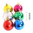 thumbnail image 4 of Christmas Ornaments 6Pcs Christmas Balls Baubles Party Xmas Tree Decorations Hanging Ornament Decor for Xmas Tree Craft Gifts for Home Holiday Wedding Party Decorations, 4 of 4