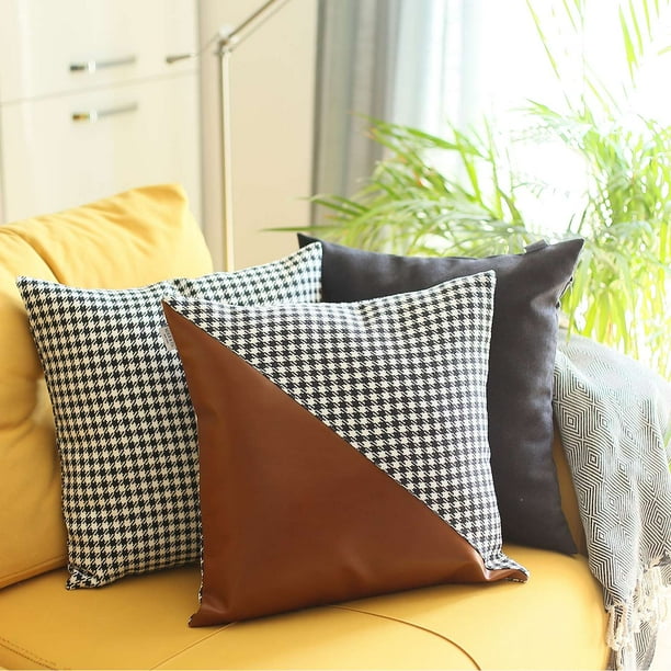 Houndstooth pillow covers cheap