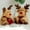 Multicolor, variant on Christma Baby Stuffed Animal Deer with Antlers and Red Scarf Christmas Toy
