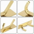 thumbnail image 3 of LNJBABAO 5 Pcs Brushed Gold Wall Hooks for Hanging Coats Hat Towel, 3 of 7