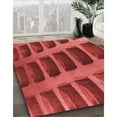 thumbnail image 3 of Ahgly Company Machine Washable Indoor Rectangle Transitional Orange Area Rugs, 5' x 7', 3 of 7