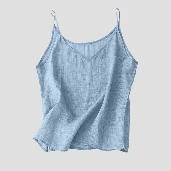 Summer Solid Crewneck Chest Pocket Tank Camisole Vest Top Long Top for Women A Tops Nylon Tops Women Crop Top Cropped Top Women Sleep Camisole Seamless Tops Tops in Women Tops for Women Top