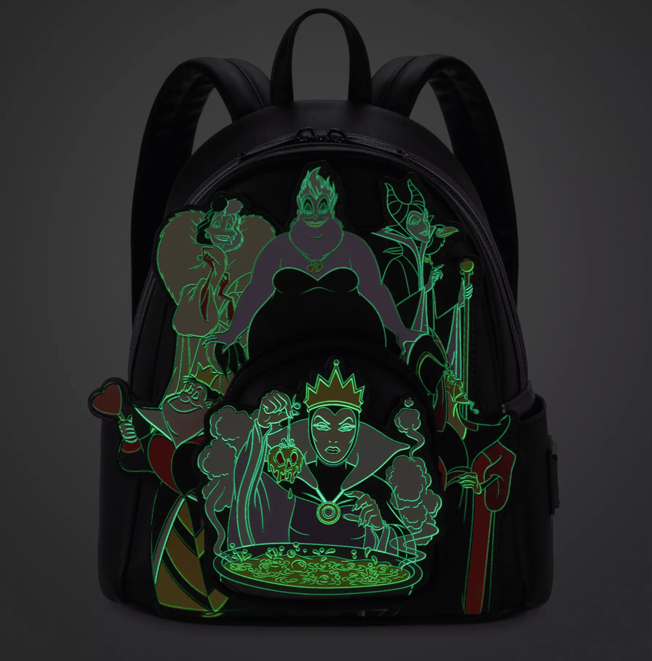 Disney Black Graphic Villains Mini Backpack with Colorful Graffiti Accents New with Tags Disney Villains Loungefly Mini | Mercari main image 2