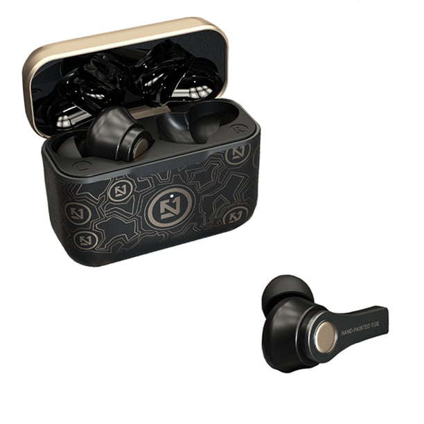 Bearachild 1 par de auriculares compatibles con Bluetooth recargable tipo c interfaz ergonómico auricular portátil música juego Video Cables de audio/vídeo