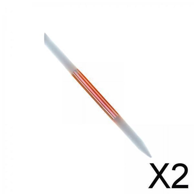 2x Empujador de Cutículas de Vidrio de Doble Cara/superficie Grabada Reutilizable Herramienta de Manicura Lavable Multifuncional/recortador de Cutícul 2 piezas
