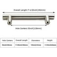 thumbnail image 5 of Brushed Nickel Cabinet Pulls 40 Pack Cabinet Handles Cabinet Pulls 5in(128mm) Hole Center Stainless Steel Drawer Pulls Kitchen Modern Euro Style Dresser Drawers, 5 of 5