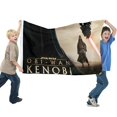 thumbnail image 2 of Obi-Wan Bandera impresa con temática, regalo perfecto para fanáticos, amigos y familiares, y adecuada para actividades al aire libre e interiores, decoraciones de fiesta. 120*180CM, 2 of 6