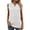White, variant on Women's Tank Tops 2xl Crop Top Muscle Shirt Womens Crop Top Set Women Fashion Womens Top Top plus Size Chiffon Tops For Women Sleeveless Dot Tops Button Down V Neck Loose Blouse Solid Color Shirts