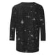 thumbnail image 4 of Tejiojio Women's Sequin Top Round Neck 3/4 Sleeves Sparkly Casual Party Blouse S-2XL, 4 of 5