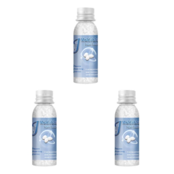 Vogacara Kit de reparación temporal de dientes, huecos de adhesivos para dentaduras para huecos grandes rotos, 10ml Type1