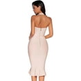 thumbnail image 2 of Womens Halter Fishtail Bandage Party Dress Elegant Wedding Guest Dress, 2 of 5
