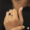 thumbnail image 4 of Amberta Solid 925 Sterling Silver Black Onyx Ring for Men | Signet Ring for Men | Pinky Ring Men | Mens&nbsp;Signet Ring | Biker Rings Men: Black Signet Ring Size 11, 4 of 6