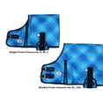 thumbnail image 3 of Ice Blue Plaid 1200D Dog Coat by cuteNfuzzy, 3 of 4