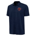 thumbnail image 2 of Men's Antigua Heather Navy Chicago Bears Bear Logo Layout Polo, 2 of 3