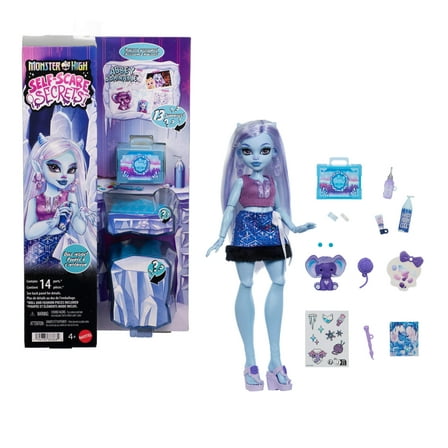 Monster High Self-Scare Secrets Abbey Bominable Fashion Doll with 13 Realistic Accessories