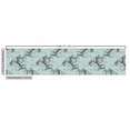 thumbnail image 2 of Ambesonne Victorian Fabric by the Yard Upholstery, Vintage Floral Stalks, 10 Yards, Seafoam Brown White, 2 of 4