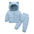 thumbnail image 3 of Infant Down Jacket For Boys And Girls In Autumn And Winter Two-piece Suit, 3 of 9