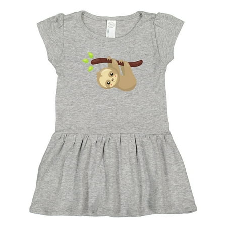 

Inktastic Cute Sloth Little Sloth Baby Sloth Lazy Sloth Gift Toddler Girl Dress