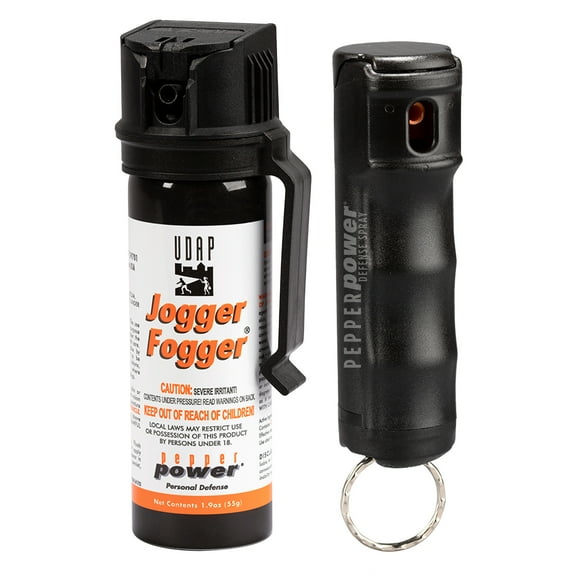 UDAP JCK Pepper Power Jogger Fogger with Clip and Keychain Pepper Spray 2 Pack