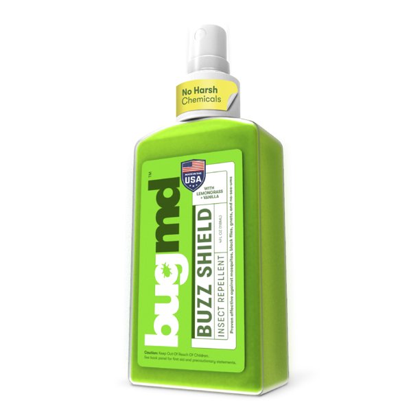 BUGMD Buzz Shield Mosquito Repellent Outdoor Spray for Body, Insect