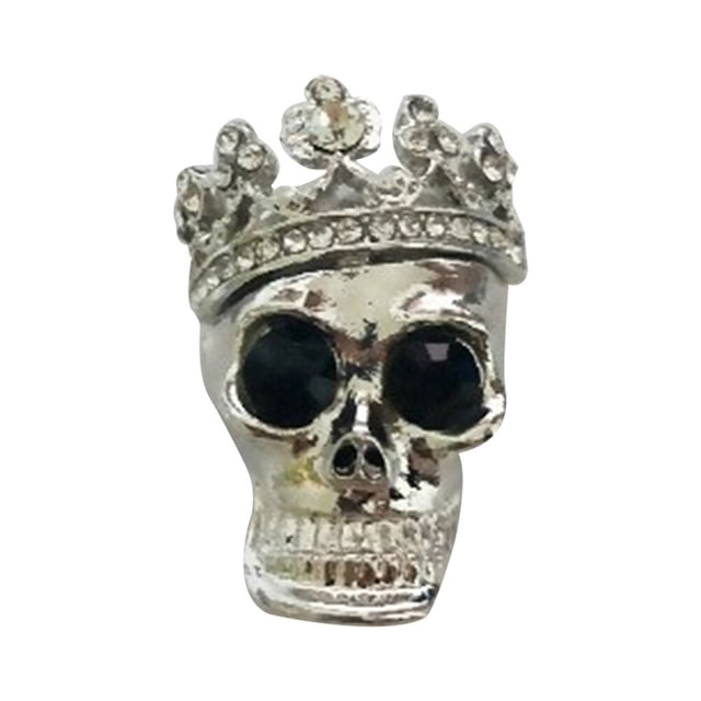 SHISUYAN 1pc Car Fragrance Diffuser Vent Clip Rhinestone Skull Shape Car Perfume Clamp for Automobiles (Silver)