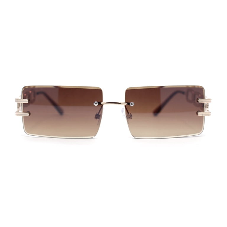 Luxury Jewel Large Chain Link Arm Rimless Rectangle Designer  display picture 1