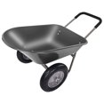 thumbnail image 1 of Elevon Brouette Utilitaire de Jardinage à 2 Roues, Chariot de Jardin avec Support, Noir, 1 of 1