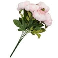 thumbnail image 1 of 1 Pc, Silk Artificial Peony Flower Bush Bundle - Light Pink For Weddings, Celebrations Decor, 1 of 1