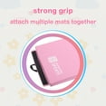 thumbnail image 3 of Gymnastics Mat 8'x2'x2" Foldable Tumbling Mats with Carrying Handles Four Fold Thick Exercise Mat for Home Aerobics Stretching Yoga, Pink Purple, 3 of 8