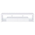 thumbnail image 4 of Jude 2-drawer Engineered Wood 71-inch TV Stand White High Gloss, 4 of 9