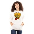thumbnail image 3 of PACMAN Video Arcade Game Fire Logo Hoodie Sweatshirt Women Men Brisco Brands S, 3 of 6