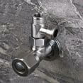thumbnail image 3 of Luckyn 2 Pcs Toilet 304 Copper T Adapter G1/2" T-Valve For Bath Bidet Sprayer Shower,Silver, 3 of 10