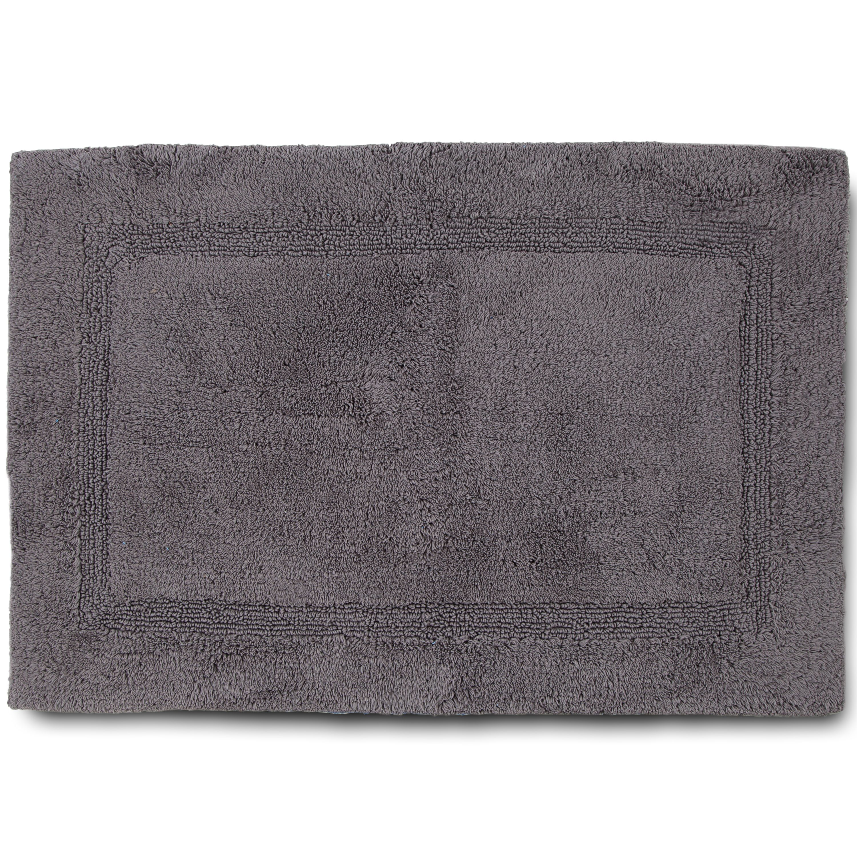Martex Cotton Tufted Bleachable 17 inches wide by 24 inches long Grey Bath Rug