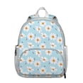 thumbnail image 1 of Boho Floral Daisy Students Backpack - Cute Yellow & White Flower Pattern, Durable Waterproof Material with Comfortable Dual Shoulder Support, 1 of 4
