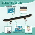 thumbnail image 4 of 31'' Complete Skateboard 7 Layer Canadian Maple Double Kick Deck Skateboards waves japanese style Skate Board for Beginner Adult Gifts, 4 of 5