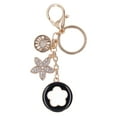 thumbnail image 2 of Five Leaf Clover Keychain, Multi Purpose Fashionable Car Keychain Appropriate Weight  For Gifts For Decoration Black,White, 2 of 8