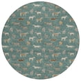thumbnail image 2 of Addison Rugs Chantille Indoor/Outdoor Transitional Animal Basil Machine Washable Round Rug, 8' x 8', 2 of 8