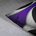 thumbnail image 6 of Set of 4 Purple Throw Pillow Covers Modern Abstract Black Grey Stripes Gray White Acrylic Bold Decorative Pillow Cases Home Decor Square 18x18 Inches Pillowcases, 6 of 6
