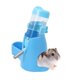 thumbnail image 4 of Botella de agua colgante 3 en 1 para hámster, dispensador automático para mascotas con base para hámster enano, ratón, rata, erizo (80ML, azul), 4 of 5